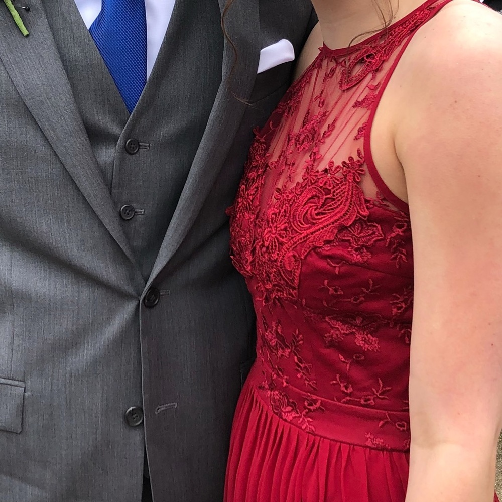 Embroidered Prom Dress - Picture 4 of 7